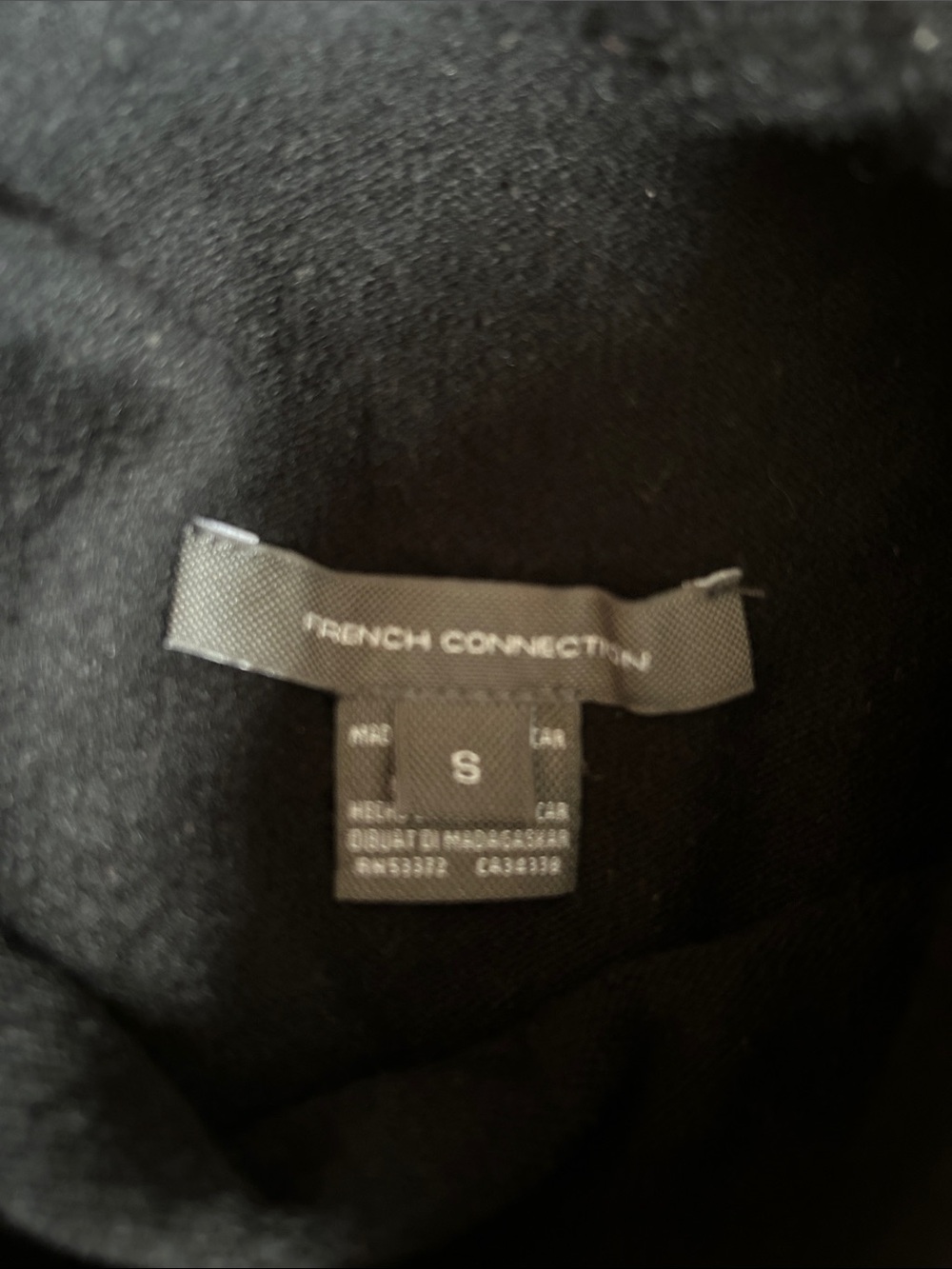 French Connection Black Mock Neck Sweater - Picture 2 of 4